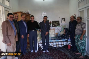 دیدار با خانواده شهیدان قهرودی و حاج مبینی