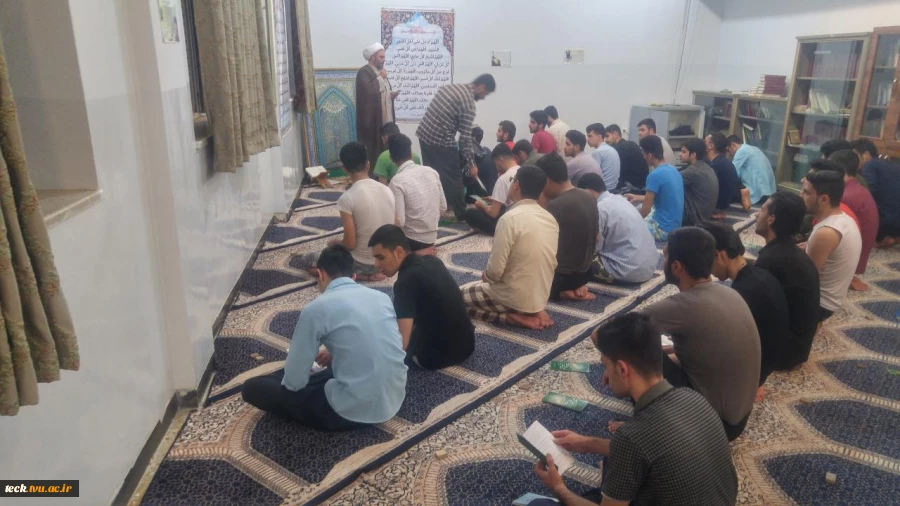 برگزاری دورۀ شخصیت شناسی حضرت ابوالفضل (ع) در نماز خانه خوابگاه توسط حاج آقا جعفری 2