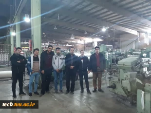 بازدید دانشجویان رشته کارشناسی نساجی دانشکده فنی شهید رجائی از کارخانجات حریر و مخمل شهرستان کاشان 2