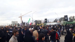 بی تابی کاروان دانشجویان، اساتید و کارکنان اداری دانشکده فنی شهید رجائی کاشان جهت شرکت در مراسم تشییع باشکوه سردار دل ها 12