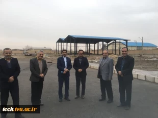 بازدید مدیران کل عمرانی و مالی دانشگاه فنی و حرفه ای و ریاست دانشگاه فنی و حرفه ای استان اصفهان از دانشکده فنی شهید رجائی کاشان 5