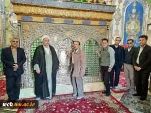 پیاده روی از مزار شهداء گمنام تا زیارت بی بی زینب یزدل توسط کارکنان واستادان دانشکده فنی شهید رجائی کاشان در پنجمین روز دهه فجر 1398 2