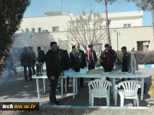 استقرار ایستگاه صلواتی در دانشکده فنی شهید رجائی کاشان همزمان با فرارسیدن روزهای دهه مبارک فجر و ورود دانشجویان جدیدالورود نیم سال بهمن 1398 6