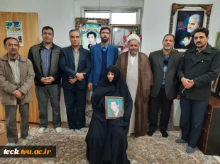دیدار با خانواده شهید انقلاب رحمت الله روحانی یزدلی توسط جمعی از همکاران دانشکده فنی شهید رجائی کاشان در دهه فجر 1398 2