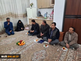 دیدار با خانواده شهید انقلاب رحمت الله روحانی یزدلی توسط جمعی از همکاران دانشکده فنی شهید رجائی کاشان در دهه فجر 1398 5