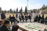 تجدید میثاق با شهدای گمنام مدفون در دانشکده فنی شهید رجائی کاشان،