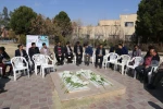 تجدید میثاق با شهدای گمنام مدفون در دانشکده فنی شهید رجائی کاشان،