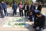 تجدید میثاق با شهدای گمنام مدفون در دانشکده فنی شهید رجائی کاشان،