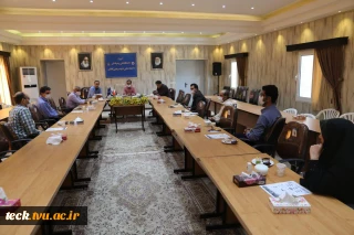 برگزاری جلسه شورای بسیج کارکنان دانشکده فنی شهید رجائی کاشان با رعایت پروتکل های بهداشتی
