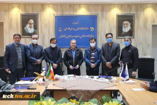 برگزاری جلسه شورای اداری دانشکده فنی شهید رجائی کاشان با رعایت پروتکل های بهداشتی 19