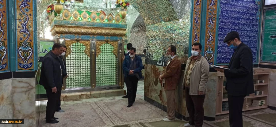 حضور و تجدید عهد و پیمان جمعی از کارکنان و اساتید و اعضای هیئت علمی دانشکده فنی شهید رجائی کاشان با شهیدان انقلاب اسلامی و دفاع مقدس در هفته بسیج مستضعفین 7