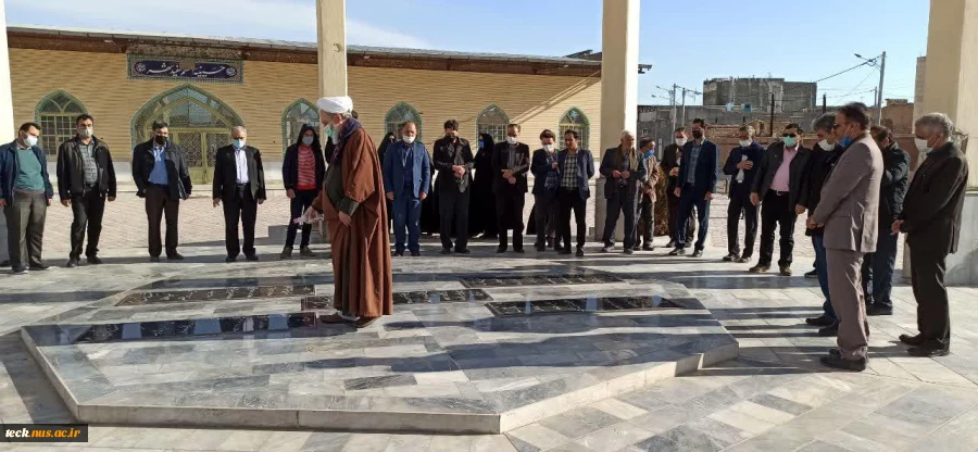 تجدید عهد و پیمان با شهدای انقلاب اسلامی ایران با حضور کارکنان، استادان و اعضای هیئت علمی دانشکده فنی شهید رجائی کاشان در گلزار شهدای سفیدشهر 7