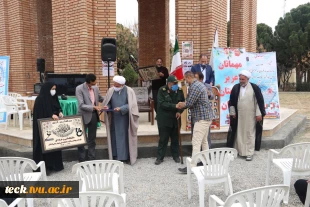 مراسم نهمین یادواره شهدای دانشجو و پنجمین سالگرد دفن شهیدان گمنام در دانشکده فنی شهید رجائی کاشان 16