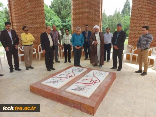 تجدید عهد و میثاق با شهدای گمنام مدفون در دانشکده فنی شهید رجائی کاشان در روز سوم خرداد   4