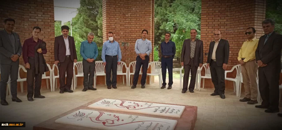 تجدید عهد و میثاق با شهدای گمنام مدفون در دانشکده فنی شهید رجائی کاشان در روز سوم خرداد 5