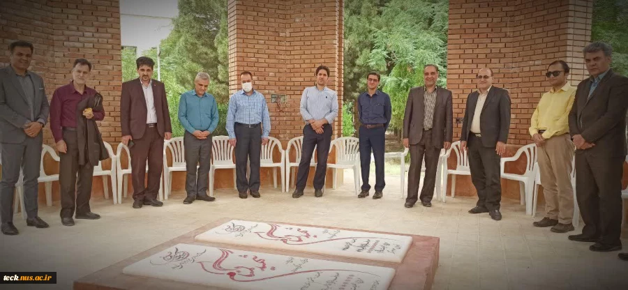 تجدید عهد و میثاق با شهدای گمنام مدفون در دانشکده فنی شهید رجائی کاشان در روز سوم خرداد 9