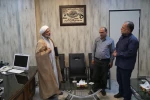 نشست صمیم ی تنی چند از اعضای بسیج کارکنان و اساتید دانشکده فنی و حرفه ای شهید رجائی کاشان با حجه الاسلام فرجی مدیرحوزه های علمیه منطقه کاشان 7