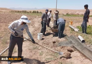 برگزاری اردوی جهادی اعضای بسیج دانشجویی دانشکده فنی و حرفه ای شهید رجائی کاشان در روستاهای شهرستان 3