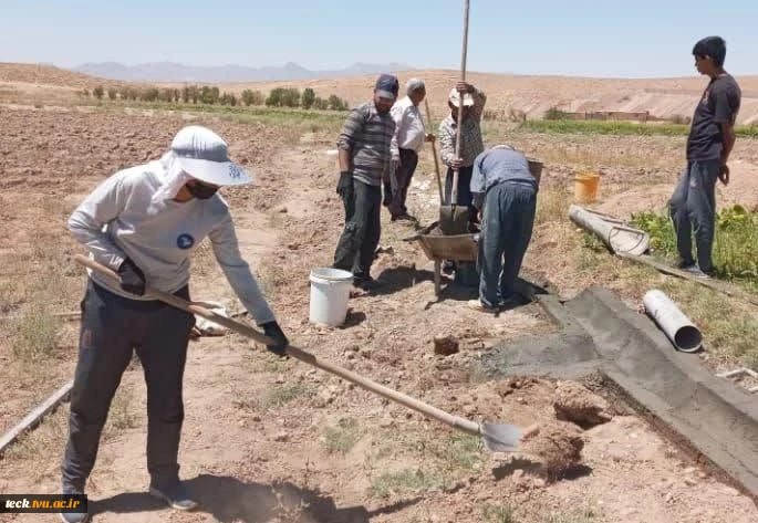 برگزاری اردوی جهادی اعضای بسیج دانشجویی دانشکده فنی و حرفه ای شهید رجائی کاشان در روستاهای شهرستان 3