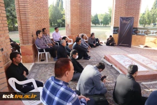 دومین روز از برگزاری زیارت عاشورا در دهه سوم محرم در دانشکده فنی و حرفه ای شهید رجائی کاشان 4