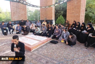 سومین روز برگزاری زیارت عاشورا در دهه سوم محرم در دانشکده فنی و حرفه ای شهید رجائی کاشان 4