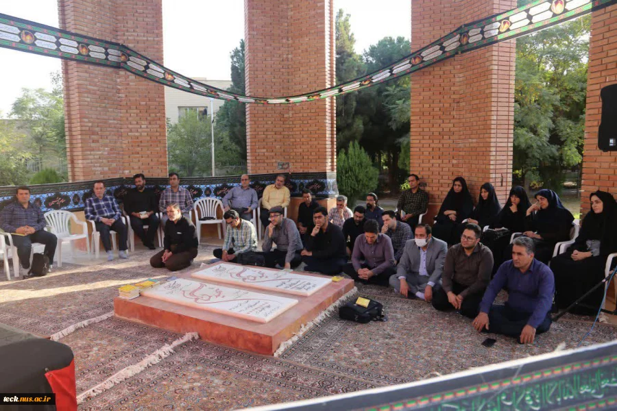سومین روز برگزاری زیارت عاشورا در دهه سوم محرم در دانشکده فنی و حرفه ای شهید رجائی کاشان 7