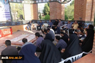سومین روز برگزاری زیارت عاشورا در دهه سوم محرم در دانشکده فنی و حرفه ای شهید رجائی کاشان 9