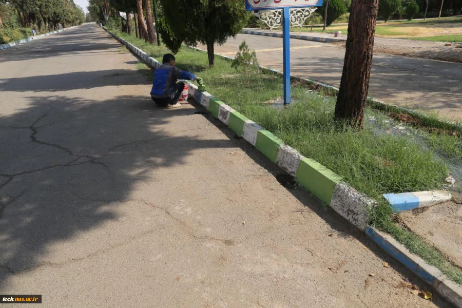 آماده سازی محیطی دانشکده فنی و حرفه ای شهید رجائی کاشان برای آغاز سالتحیلی جدید 5