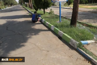 آماده سازی محیطی دانشکده فنی و حرفه ای شهید رجائی کاشان برای آغاز سالتحصیلی جدید 5