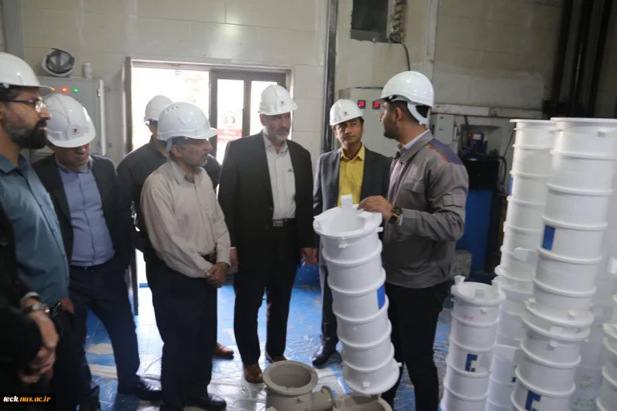 بازدید جمعی از همکاران و استادان دانشکده فنی و حرفه ای شهید رجائی کاشان از شرکت هامون نایزه 7