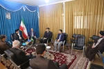 دیدار جمعی از کارکنان دانشکده فنی و حرفه ای شهید رجائی کاشان با نماینده محترم ولی فقیه و امام جمعه شهر راوند، طاهرآباد و خزاق 6