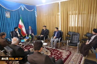 دیدار جمعی از کارکنان دانشکده فنی و حرفه ای شهید رجائی کاشان با نماینده محترم ولی فقیه و امام جمعه شهر راوند، طاهرآباد و خزاق 6