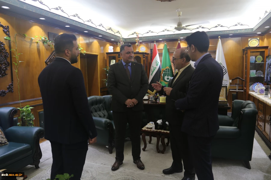 دیدار با پروفسور موید عمران غزالی ، رئیس دانشگاه العمید عراق