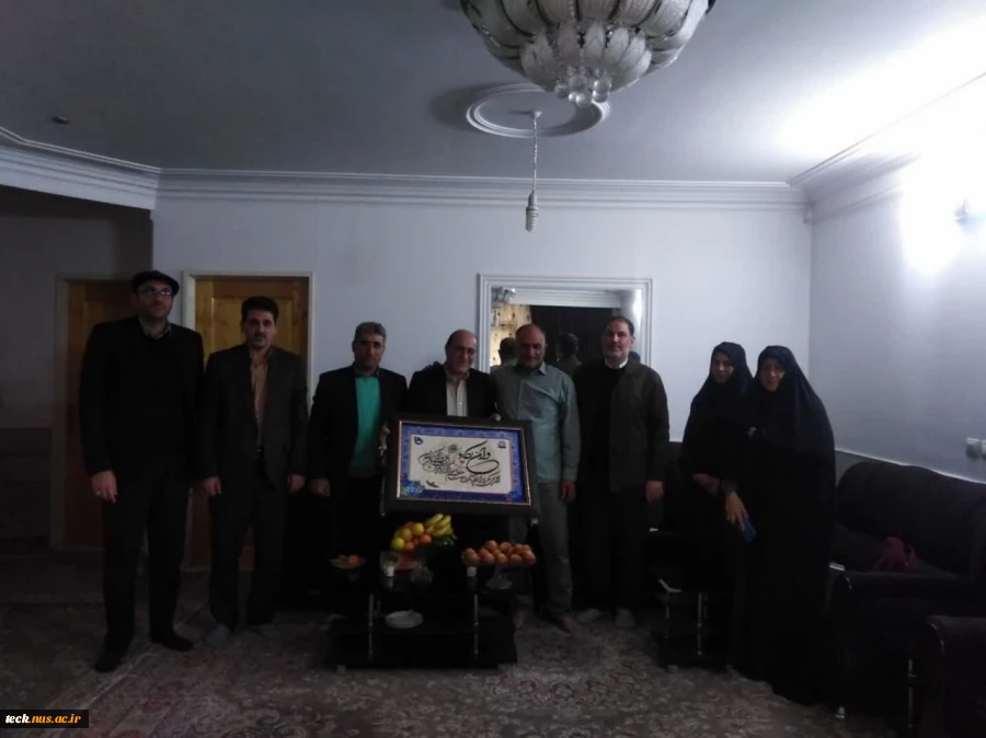 دیدار اعضای هیئت رئیسه و اعضای بسیج کارکنان دانشکده فنی و حرفه ای شهید رجائی کاشان با یکی زا جانبازان و آزادگان دفاع مقدس 6
