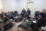 دیدار جمعی از کارکنان دانشکده فنی و حرفه ای شهید رجائی کاشان با نماینده محترم ولی فقیه و امام جمعه شهرستان کاشان جناب حجه الاسلام سید سعید حسینی 3