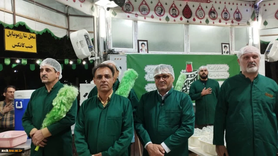 حضور کارکنان و دانشجویان دانشکده فنی و حرفه ای شهید رجایی کاشان در چایخانه حضرت رضا علیه السلام 5