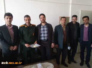 همزمان با ایام الله دهه فجر برگزارشد :
دیدار سرپرست دانشکده ملی مهارت شهید رجایی کاشان با فرمانده ناحیه مقاومت بسیج شهرستان کاشان
 2