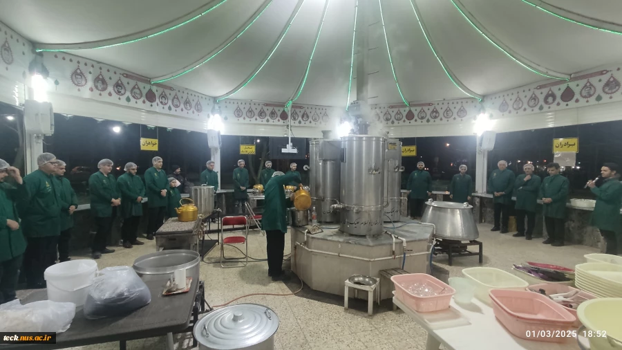 دانشگاهیان دانشگاه ملی مهارت شهید رجایی کاشان میزبان چایخانه امام رضا علیه السلام در کاشان 5