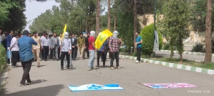 تجمع دانشگاهیان ملی مهارت شهید رجایی کاشان در محکومیت جنایات رژیم صهیونیستی در کشتار مردم بی دفاع و کودکان مظلوم غزه 3