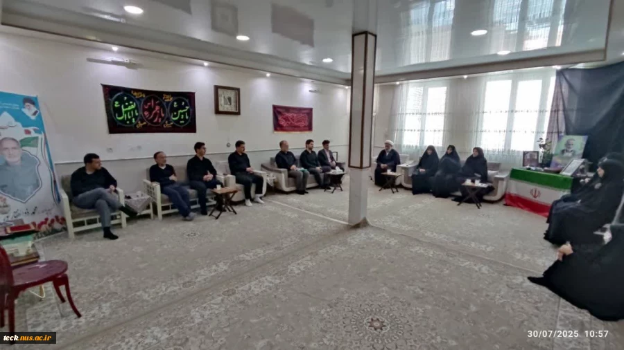دیدار رئیس ، معاون دانشجویی و فرهنگی ، مسئولین بسیج اساتید ، کارکنان و دانشجویی ، تعدادی از اساتید و پرسنل دانشکده ملی مهارت شهید رجایی کاشان با خانواده شهید طریق القدس محمد ذوالفقارپور 5