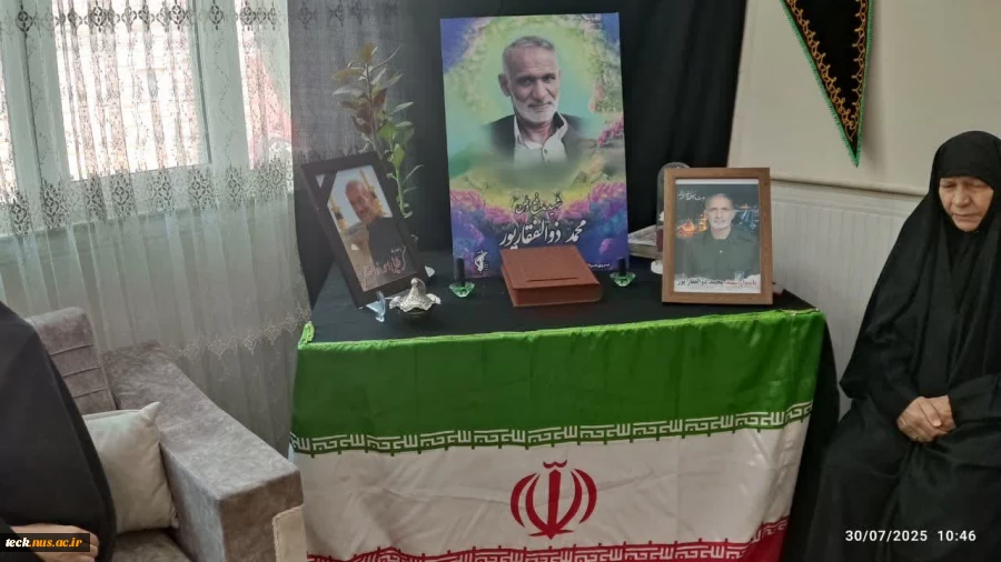 دیدار رئیس ، معاون دانشجویی و فرهنگی ، مسئولین بسیج اساتید ، کارکنان و دانشجویی ، تعدادی از اساتید و پرسنل دانشکده ملی مهارت شهید رجایی کاشان با خانواده شهید طریق القدس محمد ذوالفقارپور 8