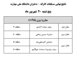 نتایج نهایی کاراته در وزن های مختلف 4