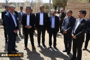 عملیات اجرایی احداث تصفیه‌خانه فاضلاب خاکستری در دانشکده شهید رجایی کاشان کلنگ خورد 2