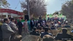 حضور رئیس و جمعی از کارکنان در مراسم راهپیمایی یوم الله 13 آبان 3