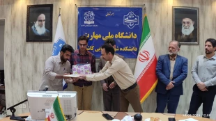 برگزاری مراسم تکریم و معارفه فرمانده بسیج دانشجویی دانشکده 8