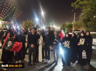 حضور رئیس ، معاونین دانشکده پسران کاشان به همراه جمعی از اعضای هیات علمی ، اساتید ، کارکنان و خانواده های دانشکده های شهید رجایی و دختران کاشان در مراسم تشییع قائد شهید امت اسلام در جوار حرم حضرت معصومه سلام اله علیها در قم 3