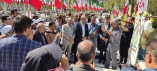 تجدید بیعت رؤسای دانشگاه های کاشان با شهدا همزمان با آغاز سال تحصیلی 1406- 1405 2