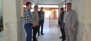 بازدید رئیس و معاونین آموزشی پژوهشی و فرهنگی دانشجویی از ساختمان های آموزشی ، کارگاه ها در آستانه بازگشایی دانشگاه 2