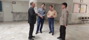 بازدید رئیس و معاونین آموزشی پژوهشی و فرهنگی دانشجویی از ساختمان های آموزشی ، کارگاه ها در آستانه بازگشایی دانشگاه 3