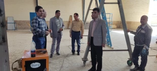 بازدید رئیس و معاونین آموزشی پژوهشی و فرهنگی دانشجویی از ساختمان های آموزشی ، کارگاه ها در آستانه بازگشایی دانشگاه 5